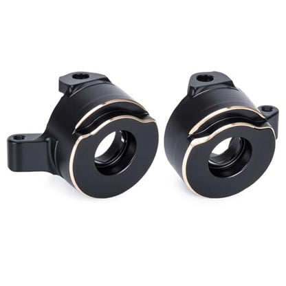 Brass Steering Knuckles Rear Hubs Weights Diff Covers for 1/30 RC Crawler AXIAL SCX30 Ford Bronco 4X4 Jeep Wrangler JLU Upgrades (Front Rear Axle Set) - color: Front Rear Axle Set