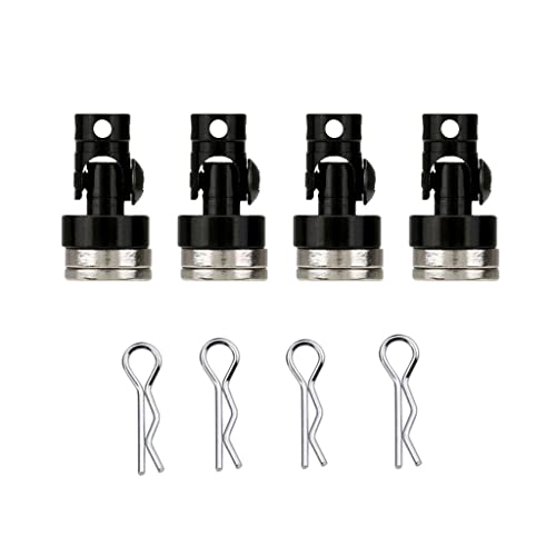8pcs/Pack Magnetic RC Car Shell Column Invisible Body Post Mount Black