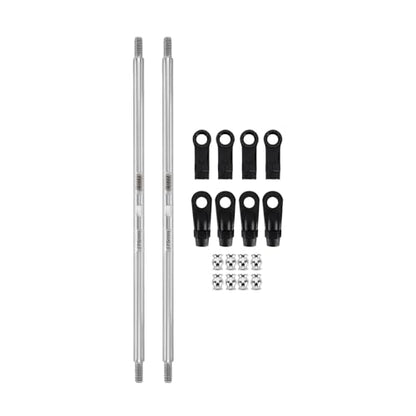 INJORA Stainless Steel Builders Links with Rod Ends for TRX4 SCX10 1/10 RC Crawler Car Upgrade(175mm) - size: 175mm