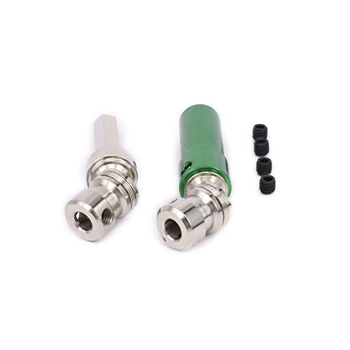 Metal Rear Center wltoys 12428 Drive Shaft,RC Cvd Drive Shaft for 1/12 Wltoys 12428 12423 Upgraded Part 2pcs/Set(Green)