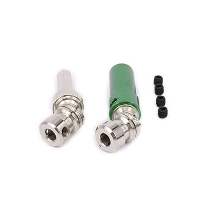 Metal Rear Center wltoys 12428 Drive Shaft,RC Cvd Drive Shaft for 1/12 Wltoys 12428 12423 Upgraded Part 2pcs/Set(Green)