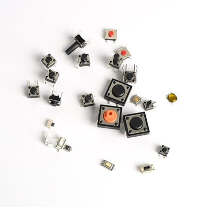 620 Pcs 24 Value Micro Momentary Tactile Switch Assortment Kit | Push Button Switch Set, Made of Plastic, Metal - style: 620 Pcs 24 Value