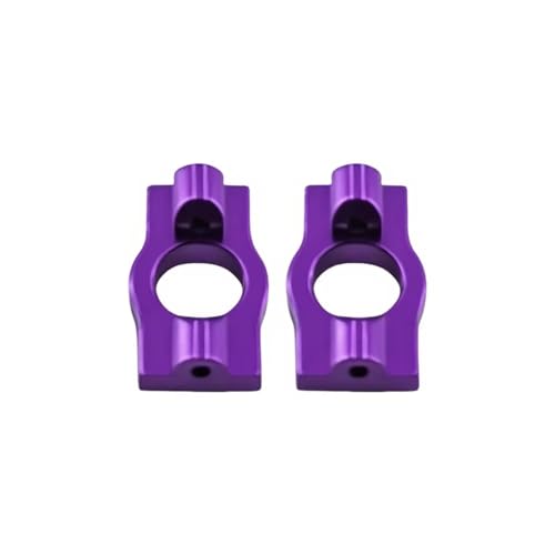 Rc Parts For Losi Micro B RTR LOS00007 1/24 Metal Aluminum Caster Blocks C Hubs 2WD RC Car For Buggy Upgrades Replacement Accessories(Purple) - color: Purple