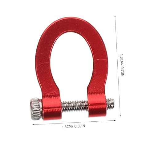 SOLUSTRE Aluminum Alloy Tow Hook Set for Rc Crawler Car Strong Model Towing Shackle Simple Installation Versatile Design