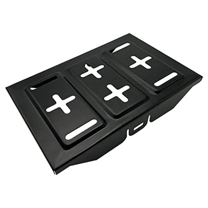 Heavy Duty Metal Battery Mount Tray For Vehicle Engine Maintenance | Black,Standard - size: Standard