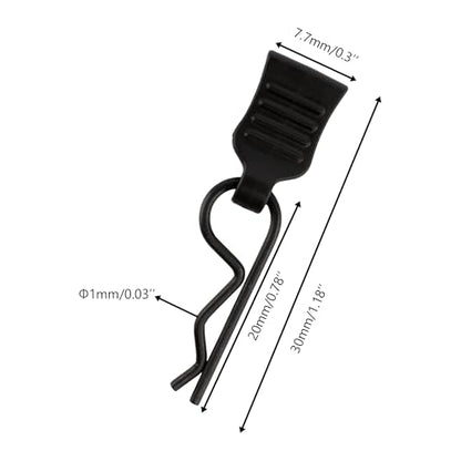 50 Pieces 1mm Universal RC Body Clips with Pull Tabs Car Clip Pins M001 for 1/14 1/16 1/18 Scale H16BM H14BM Compatible with Redcat HPI Himoto HSP Exceed Truck Buggy - color: 1.0mm