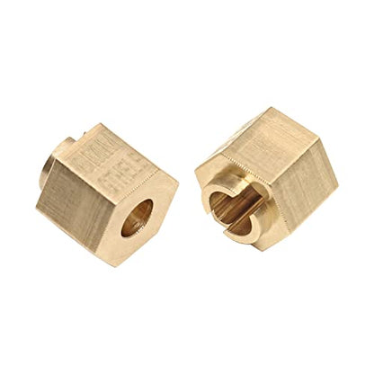 Brass Wheel Hex Hub 6mm(+1.5mm) Extenders Adaptor Set for 1/18 TRX4M Upgrade Parts RC Crawler Car - size: 6MM