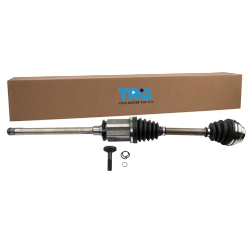 TRQ Front Passenger Side CV Axle Assembly Compatible with 2011-2016 BMW 535i xDrive 2012-2016 528i xDrive 2014-2018 640i - style: CSA80039