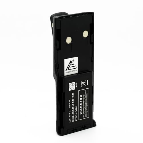 ExpertPower® 7.2V 1200mAh NiCd Battery for Motorola HNN9628, HNN9628AR, HNN9628B | Compatible with GP88, GP300, MTX638, LTS2000, and More | Compact Rechargeable Radio Battery - size: HNN-9628L