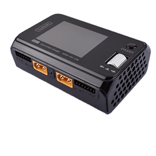 M6D 500W 15A DC Dual Channel Mini Smart Charger Discharger for 1-6S Lipo Battery RC FPV Drone