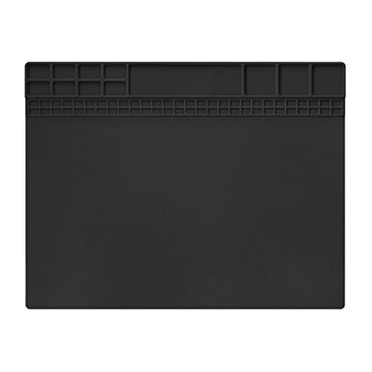 Handook Silicone Soldering Mat, Repair Mat, 16 x 12 Inch, Black | Heat Resistant 932°F, For Cellphone, Computer, PCB Board, Watch, Electronic Repair Mat, For Soldering Station Iron Gun - color: Black