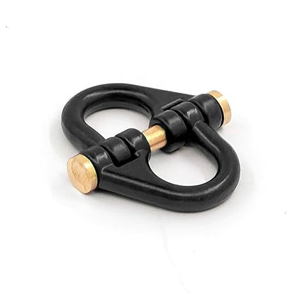 Metal Bumper Trailer Hooks Rescue Tow Shackles Set RC Spare Parts for TRAXXAS TRX4 Axial SCX10 D90 1/10 RC Crawler Car (Black)