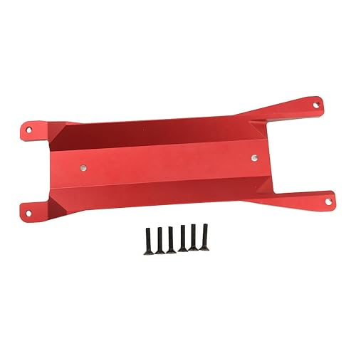 Aluminum Chassis Brace Plate for 1/16 Mini Maxx 4WD RC Truck (Red) | Monster Truck,Upgrade Parts,CNC Machined,High Strength,Precision Fit,Lightweight,Durable Aluminum - color: Red