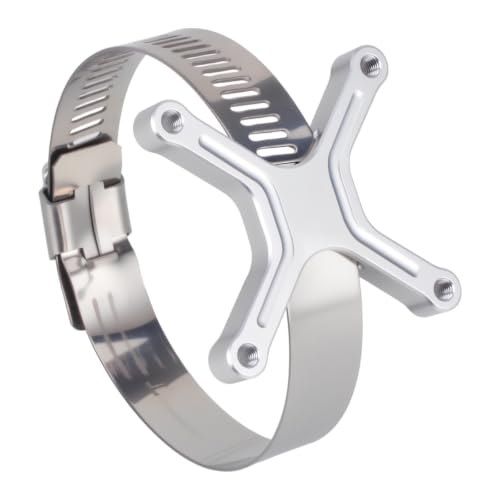 Aluminum 40x40mm RC Cooling Fan Adjustable Mount Bracket, Compatible with 35/43/48/49mm Motors, for 1/5 1/7 1/10 RC Car Truck Buggy Heat Sink Radiator Upgrade Parts (48 49 Silver) - color: 48 49 Silver