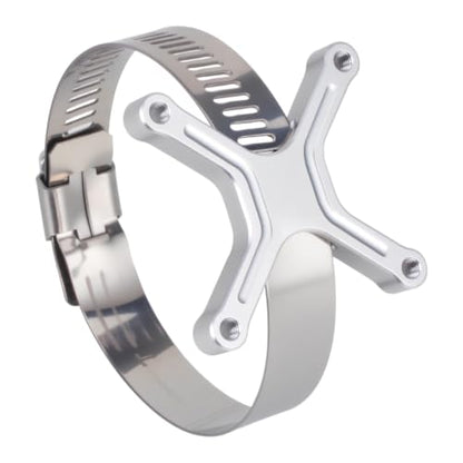 Aluminum 40x40mm RC Cooling Fan Adjustable Mount Bracket, Compatible with 35/43/48/49mm Motors, for 1/5 1/7 1/10 RC Car Truck Buggy Heat Sink Radiator Upgrade Parts (48 49 Silver) - color: 48 49 Silver