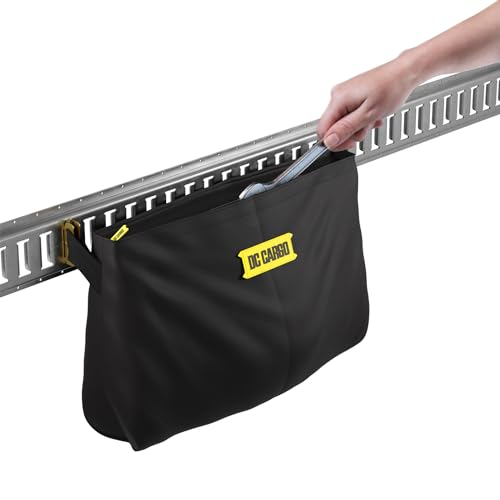 DC Cargo Mall E-Track Storage Bag for Trailers - Heavy-Duty 14 in x 24 in Canvas Zippered E-Track Bag - Weight Capacity 50 lb. - E-Track Accessories - size: 1-pack