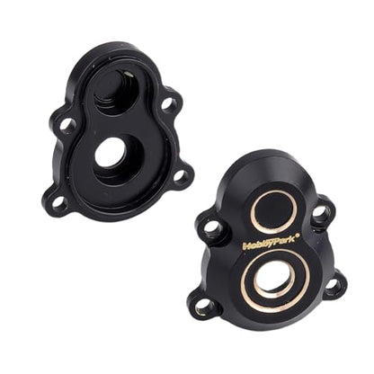 HobbyPark 51g Brass Rear Portal Housing Shell for Redcat Ascent-18 Upgrades Parts Redcat 1/18 RC Crawler Parts Heavy Duty RC Car Accessories Black Coating