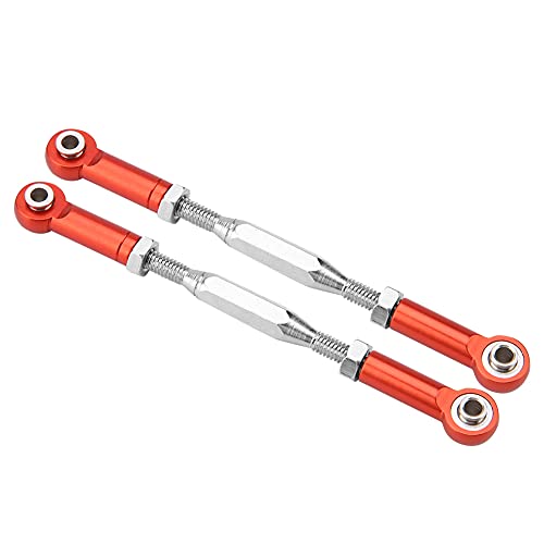 RC Steering Rod Arm, Aluminum Alloy Steering Linkage for Slash 1/10 Scale RC Truck with CNC Machining and Anodized Surface (2) - color: 2