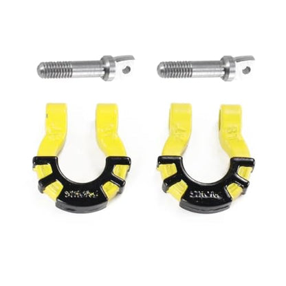 4 Pcs Metal Tow Shackle RC Trailer Buckle, Compatible with Axial SCX10 Tamiya CC01 RC4WD D90 D110 TF2 TRX-4, 1/10 Scale Crawler Car Accessories with Screws (Blue) - color: Blue
