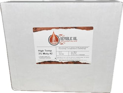 2 Boxes/20 Tubes Premium 3% Moly #2 Premium Heavy Duty Grease 10x14oz | Construction | Mining | Agriculture | Fifth Wheels | Moly Grease | Extreme Pressure | EP2 | - size: 20 x 14 oz Tubes