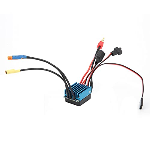RC 35A Sensorless Brushless ESC Speed Controller, Waterproof 35A ESC for 1/10 1/14 1/16 1/18 RC Car, High Performance 4 Poles ESC with Overheat Protection and Splash - Proof Design