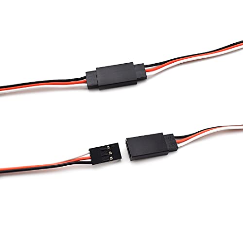 SDTC Tech 12 PCS 3-Pin Male to Female Servo Extension Cable for RC JR Futaba Remote Control Parts (3 Sizes)