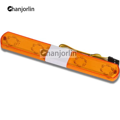 1/10 RC Car Simulation Police Lights Multi-Function Flash LED Lamp Nine Flashing Light Modes for 1/8 Crawler Off Road Rally Truck Cars HSP Traxxas Tamiya RC4WD Axial Arrma (Yellow 145mm) - color: Yellow 145mm
