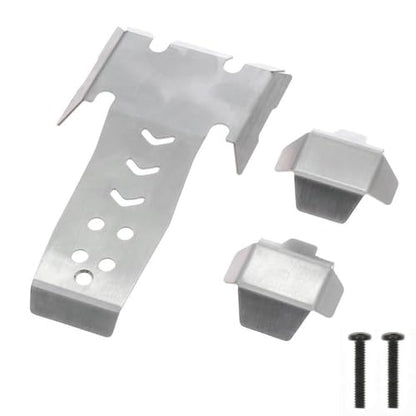 Stainless Steel Skid Plate Axle Protector Chassis Armor Compatible with 1 10 Scale RC Crawler Car Upgrade Parts Compatible with VP Optic H10 Model