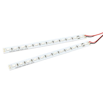 24 LEDs Chassis Light Aluminum RC LED Strip Lights Night Flash 6V Accessories Compatible with 1/10 1/8 Traxxas TRX4 TRX6 Slash Rustler Redcat 4WD RC Car Crawler Buggy (Red) - color: Red