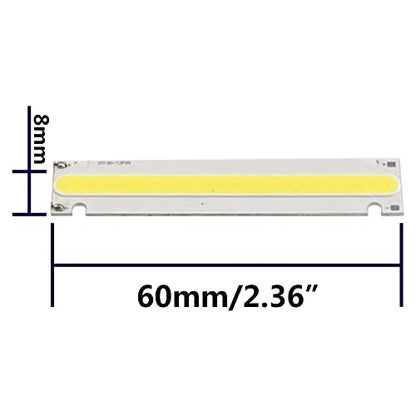2PCS HIRCQOO 1/10 RC Car LED Chassis Lights Compatible with Traxxas TRX-4 TRX-6 Axial SCX10 II 90046 RC4WD D90 D110 1/10 RC Crawler Car Truck (White,100x20mm) - color: White,100x20mm