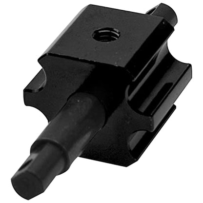 Aluminum RC Differential Locker Spool 4x4 Diff Locker Mounts Compatible with 1/10 Traxxas Slash 4X4 Rustler 4X4 Stampede 4X4 Hoss VXL 4X4 RC Car (Black) - color: Black