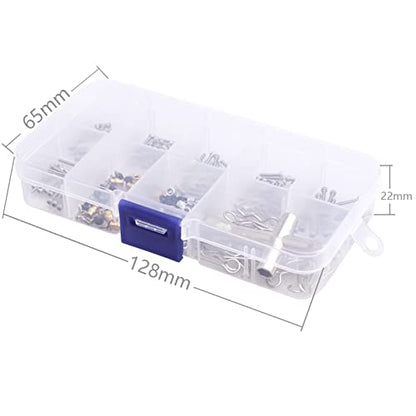 272pcs RC Screw Kit M1.4 Screws Hardware Fasteners Repair Tools for Axial SCX24 1/24 Scale RC Crawler Accessories
