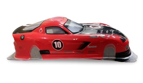 PVC Body Shell for 1/10 On Road Racing Drift Car, Dodge SRT Style, No Cut, 1:10 Scale