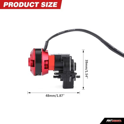 RCAWD 2204 2800KV Brushless Outrunner Motor Transmission with 30A Brushless Esc Pedals, Stainless Gear for 1/18 TRX4M Series Upgrades Part