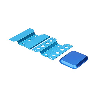 Aluminum Alloy Work Stand for RC Car 1/8 1/10, Stable Height Adjustable Repair Station for Remote Control Car , Blue 5.5 x 5.2 Inch 9.9 Oz