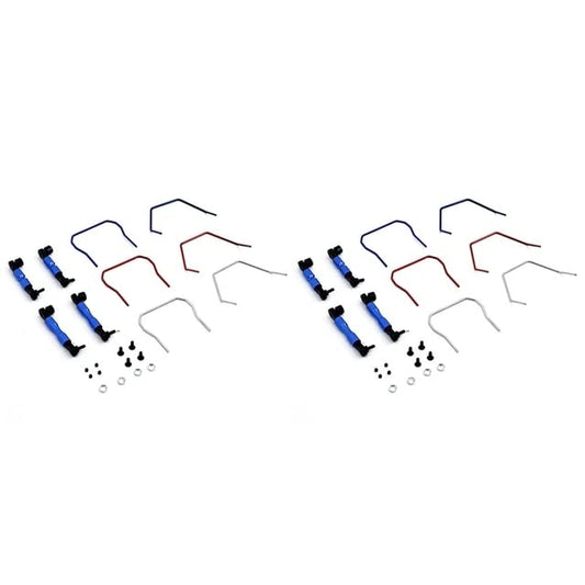 2X Front and Rear Sway Bar Kit SLF311 for TRAXS 4X4 Slash Stampede Rustler Rally RC Car Upgrade Parts - (Color: as Shown)