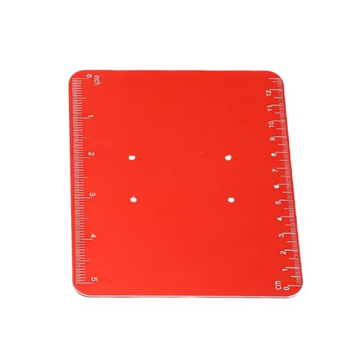 CHICIRIS RC Car Repair Work Stand, Manual Lift Workstation with Anti Slip Pad for 1/8 1/10 /12/16 RC Car, 2.36-5.51 inch Height Adjustment (Black Red) - color: Black Red