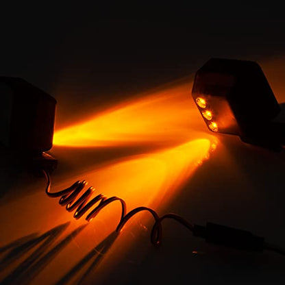 RC Car 1/6th Rear View Side Mirror Kit with LED Light for Axial SCX6 1/6 RC Crawler Car Upgrades