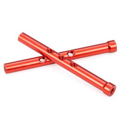 MORLORDY Aluminum RC Body Posts Set for 1/10 Yokomo TT01 TT01E TT02 Sakura D4 D5 RC Drift Racing Car Upgrade Parts (Long - Red) - color: Long - Red