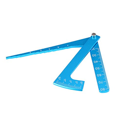Adjustable Blue Ruler for RC Accessory | Car Height and Wheel Rim Camber Adjusting Tool, Setup System for Wheels Lineal