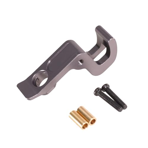 Aluminum Clipless Body Shell Latch Release Hook 16017 with Brass Bushings for MJX for HG 16208 H16H 1/16 RC Truck Upgrade Parts (Titanium) - color: Titanium