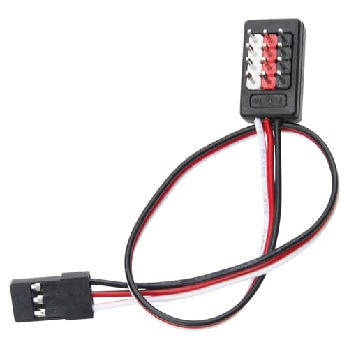 2Pcs ShareGoo 180mm JR Receiver Distribution Wire Servo Hub JR Style Servo Splitter Compatible with 1/8 1/10 1/16 RC Car Crawler Led Winch Roof Led Light Fans