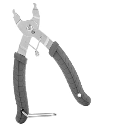Oumers Bike Master Link Plier Tool, 2 in 1 Bicycle Chain Quick Link Opener-Closer Remover Compatible with All Speed Chain Repair - color: Gray