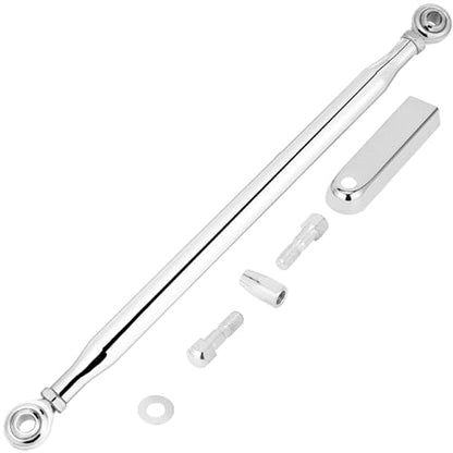 2026 Adjustable Shift Linkage Chrome, Shift Rod | Shifter Linkage, Compatible for Harley Davidson 1986-2024, Street Glide, Electra Glide, Road Glide, Tri Glide, Softail - color: Chrome