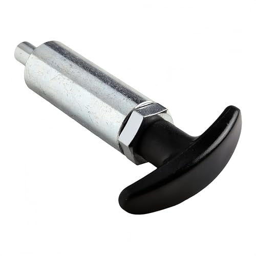 Handle Locking Spring Loaded Pull Pin /Pop Pin Shank,Steel Tire Carrier Pin Handle Knob Round Nut (2Pack, 2/5" Diameter) - color: 2Pack, size: 2/5" Diameter