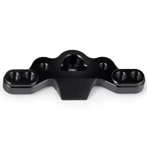 RC Car Aluminum Front Camber Block for 1/16 Losi Mini-B 1/18 Mini-T | CNC Machined Front Upper Arm Tie Rod Mount Black RC Car Buggy Upgrades Parts Accessories