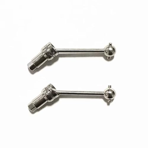 Compatible with LDRC A86 LD1801 LD1802 LD1803 LD1804 A01 A02 RC Car Parts Accessories 2pcs Metal Front Rear Drive Shaft CVD RC Car DriveShafts