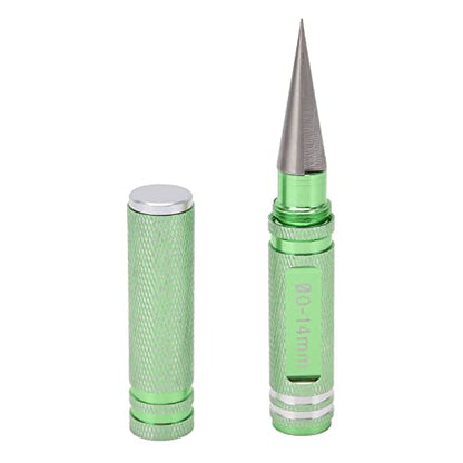 0‑14mm Universal RC Reamer Hole Puncher with Curved Scissor Drills Set and Sleeve for RC Car Truck Drone Body Shell Mounting, Aluminum Alloy Ergonomic RC Accessories Kit (Green) - color: Green