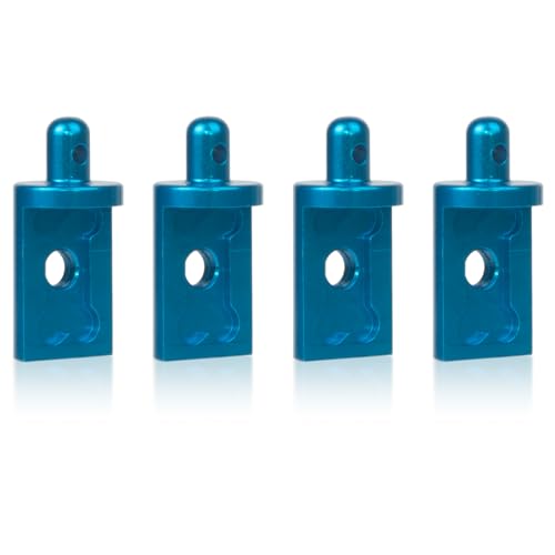 4Pcs Aluminum Body Mounts Body Shell Posts for 1/12 Scale Tamiya CW-01 Chassis Lunch Box Midnight Pumpkin Upgrades Parts (Blue) - color: Blue