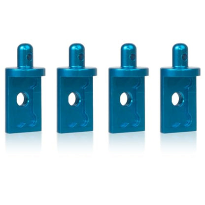4Pcs Aluminum Body Mounts Body Shell Posts for 1/12 Scale Tamiya CW-01 Chassis Lunch Box Midnight Pumpkin Upgrades Parts (Blue) - color: Blue